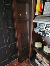 mobile vintage in legno masso con 2 ante scorrevol