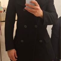 cappotto doppiopetto colore nero tg. M