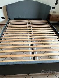 Struttura letto matrimoniale imbottito