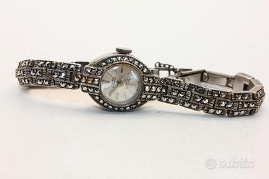 Esclusivo orologio bracciale Vintage argento