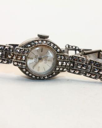 Esclusivo orologio bracciale Vintage argento