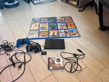 PlayStation 2 Slim + 16 Giochi FUNZIONANTE