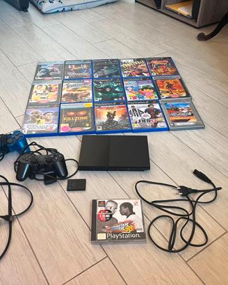 PlayStation 2 Slim + 16 Giochi FUNZIONANTE