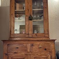 Vetrina anni ‘80 in legno