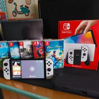 Switch oled + 6 giochi fisici Top 🔥