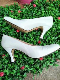 scarpe tacco bianco 