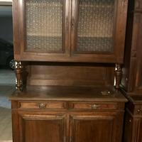 Credenza a dopoio corpo in noce