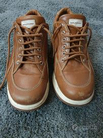 Barleycorn 41 pelle cuoio sneaker mid vintage