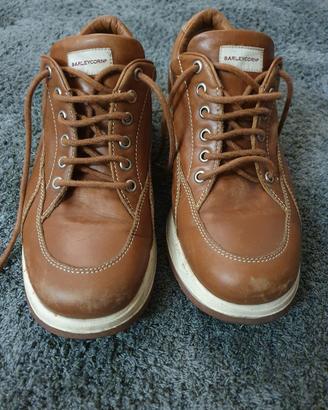 Barleycorn 41 pelle cuoio sneaker mid vintage