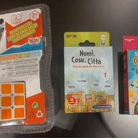 Giochi vari Clementoni, cubo di Rubik e in legno