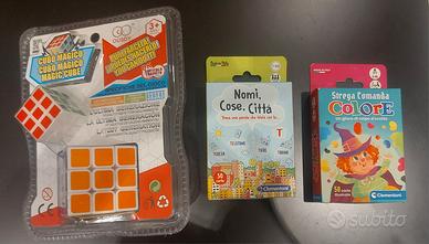 Giochi vari Clementoni, cubo di Rubik e in legno