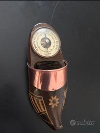 Barometro Vintage in scarpa in legno