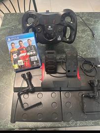 volante xtreme ps4+pedaliera+fi22-completo-ottime