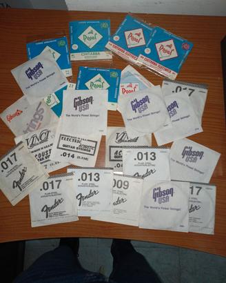 lotto corde chitarra, Fender, Ghibson,Dogal,Vinci 