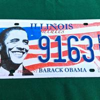 Targa vintage U.S. Illinois Salutes Barack Obama
