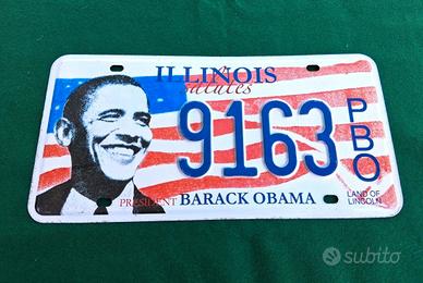 Targa vintage U.S. Illinois Salutes Barack Obama
