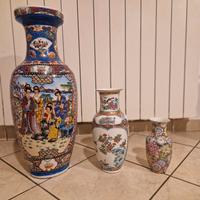 3 vasi stile orientale 