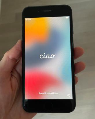 iPhone 7 nero 128 GB con protezione schermo