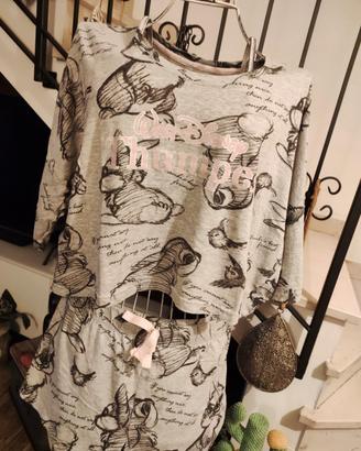 Disney Pigiama Top e short 