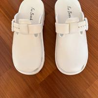 Ciabatte zoccoli colore bianco
