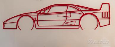 WallArt Taglio Laser Ferrari F40