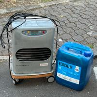 Stufa Ecocalor con carrello e combustibile