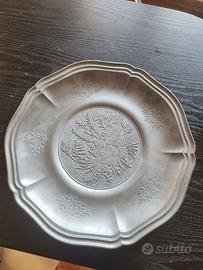 Piatto in peltro Tre-Effe