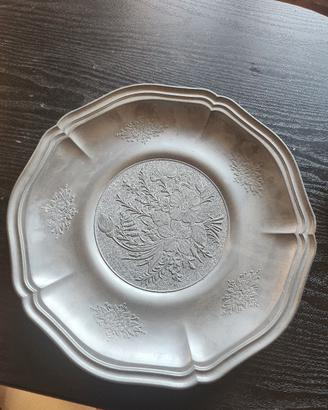 Piatto in peltro Tre-Effe