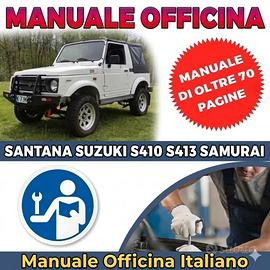 MANUALE OFFICINA SANTANA SUZUKI S410 S413 SAMURAI