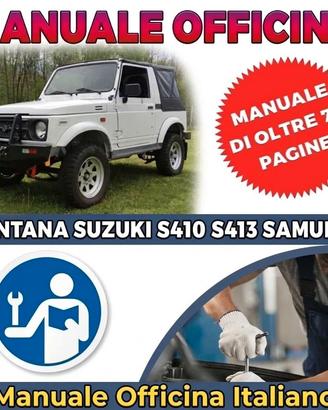 MANUALE OFFICINA SANTANA SUZUKI S410 S413 SAMURAI