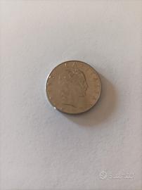 50 lire con errore di conio 