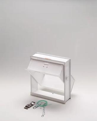Finestra/telaio per ventilazione vetromattone