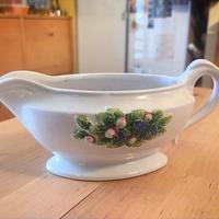 Salsiera-caraffa in ceramica dipinta a mano