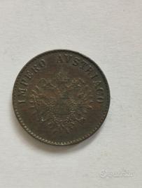 Moneta 5 cent. 1852 Impero Austriaco - Lombardia