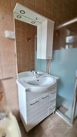 Set mobile bagno bianco larghezza 75 cm