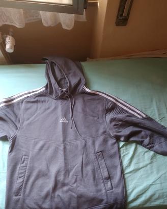 Felpa Adidas con tessuto metallizzato