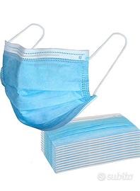 200 mascherine (100azzurre e 100nere)