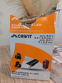 Set luci a LED per bicicletta Crivit