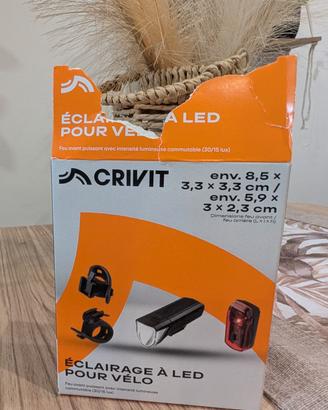 Set luci a LED per bicicletta Crivit