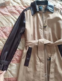 Trench beige e marrone 