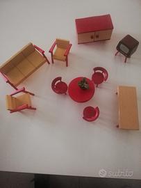 Mobili in legno in miniature anni 70
