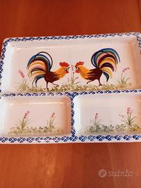 Antipastiere in ceramica galletti Mondovì 