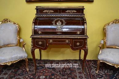 Scrittoio-secretaire a cilindro stile Luigi XV