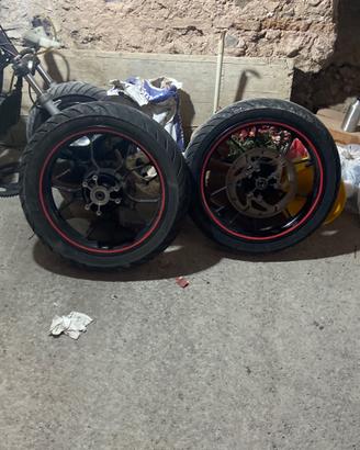 cerchioni motard 17 ant e post per 50ino