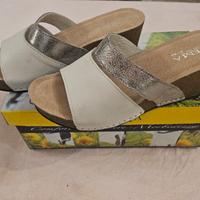 Scarpe donna estive,  vera pelle , taglia 37