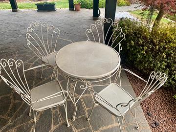 Set da giardino un ferro battuto