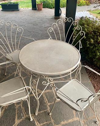 Set da giardino un ferro battuto