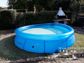 Piscina fuori terra rotonda gonfiabile 366×76cm Az