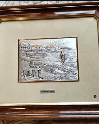 Quadro in argento  Maestro Renzo Romagnoli