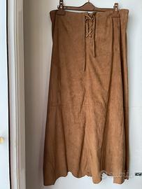 Gonna in camoscio taglia 44 come nuova